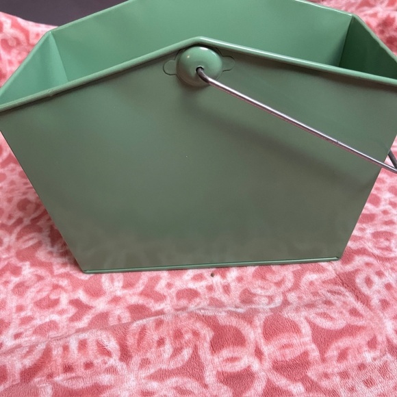 2 - Target Green Metal Flower Basket - Picture 3 of 3